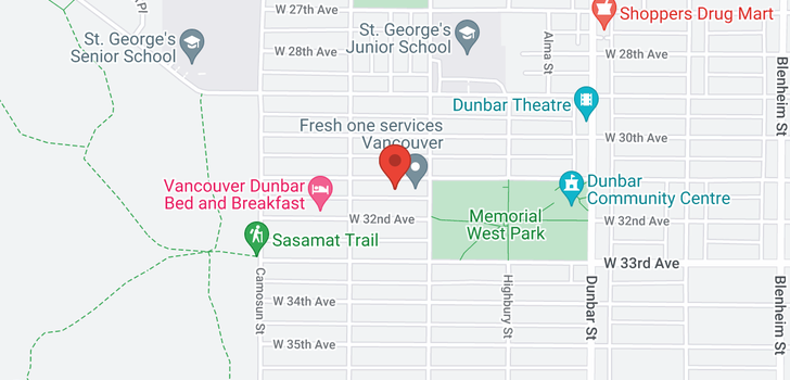 map of 3942 W 31ST AVENUE